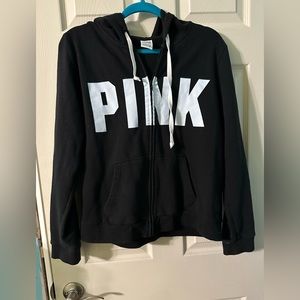 Pink full zip hoodie